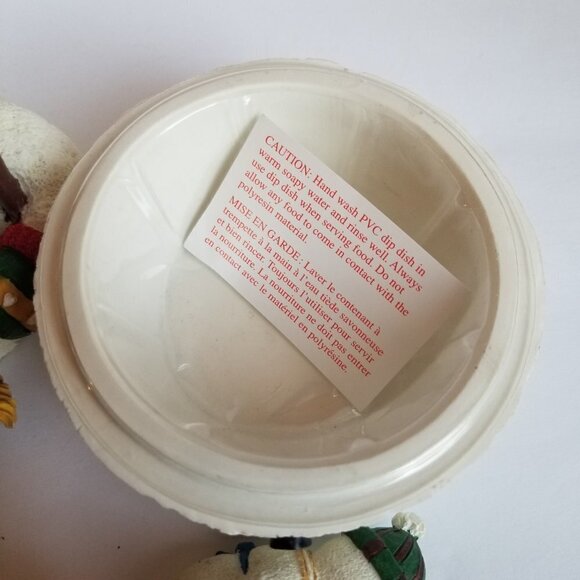 Avon Jolly Snowman Dip Set 2 Piece with Stainless Steel Spreader Knife - Picture 8 of 10